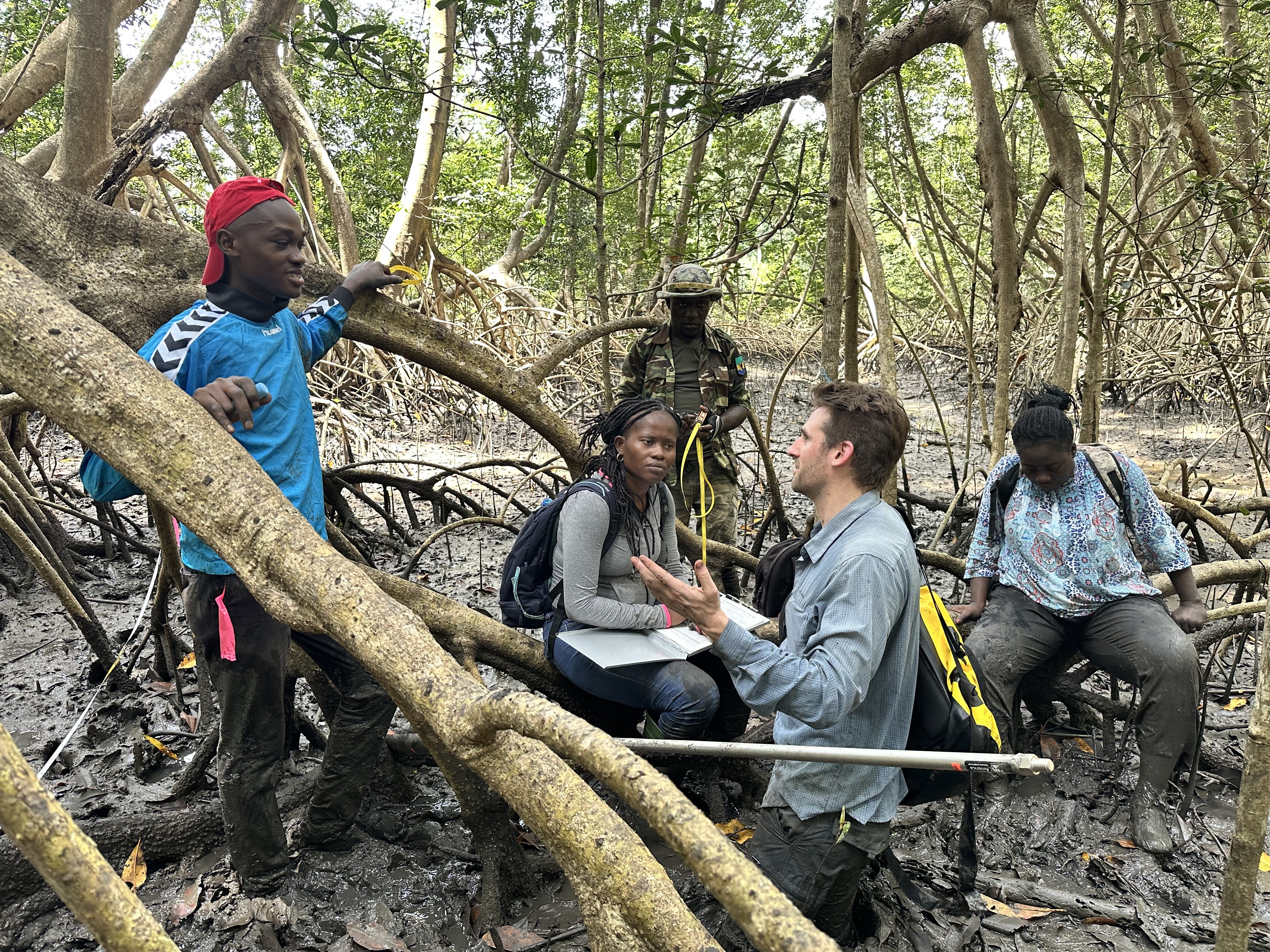 Fieldwork in Palian River Estuary, Gabon
